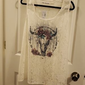 Lace tank top